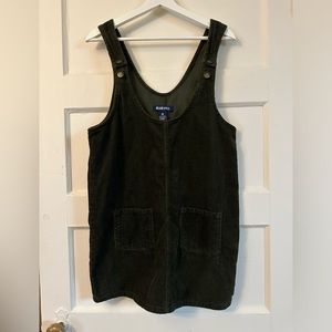 Hunter green corduroy dress